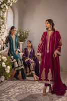 Picture of Visaal aubergine - shirt and dupatta