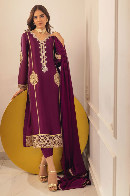 Picture of Runela Mulberry - Shirt, Pants and Dupatta