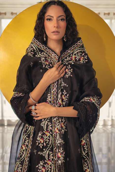 Mirsa Black - Shirt and Dupatta