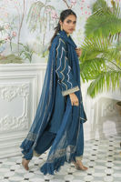 Picture of Izali Deep Teal- Shirt, Pants And Dupatta