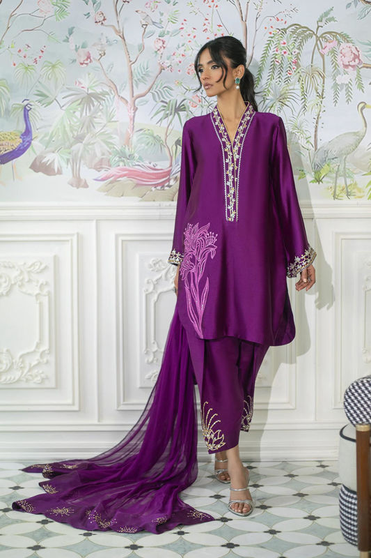 Picture of Melanie Plum - Shirt And Dupatta